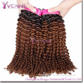 Popular Kinky Curl Brazilian Ombre Human Hair Extensions for Sale